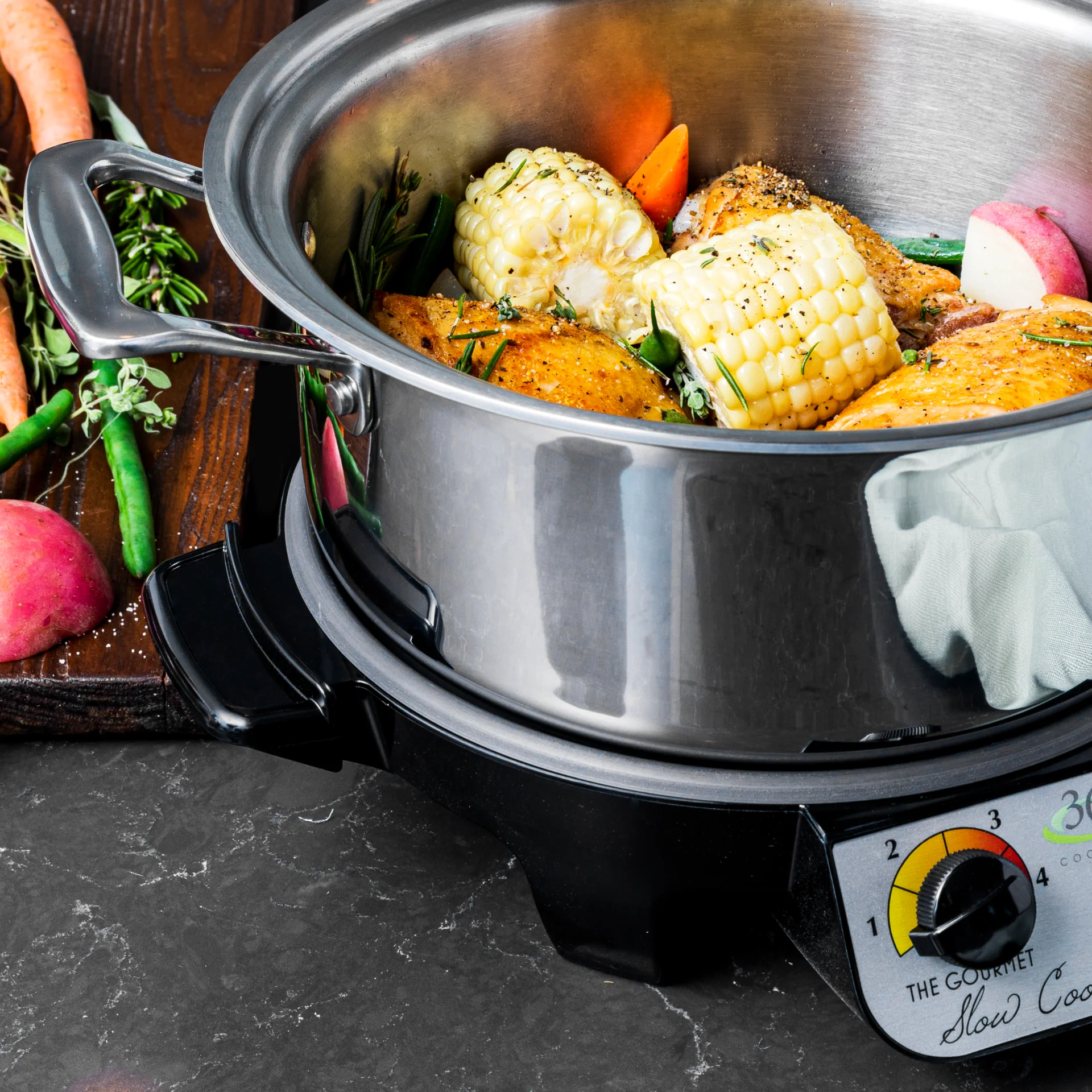 4 Quart Slow Cooker Set - Image 3