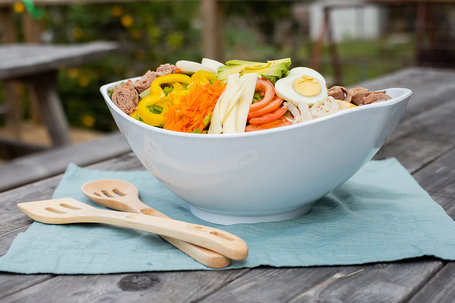 White Salad Bowl - Image 3